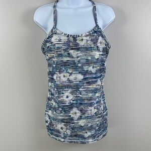 ✨3/$25✨ Lululemon Blue and White Striped Women's Top - 10